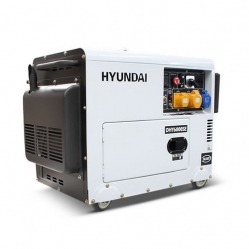 DHY6000SE - Hyundai 5.2kW/6.5kVA Silenced Standby Single Phase Diesel Generator