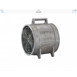 Coppus 12 inch Air-Driven Reaction Fan 2140 CFM at 80 PSIG Inlet Pressure RF-12