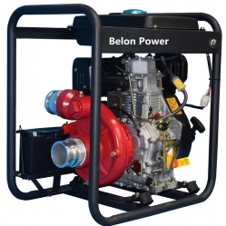Belon Power 2inch High Pressure Water Pump 186FA Diesel Engine Cast Iron Pump 70 Meter Head Delivery