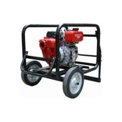 Red B2KQA 2" Hatz Engine Fuel Transfer Electric Start Pump