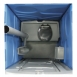 Re-circulating Chemical Portable Toilet inc HAND SANITIZER DISPENSER
